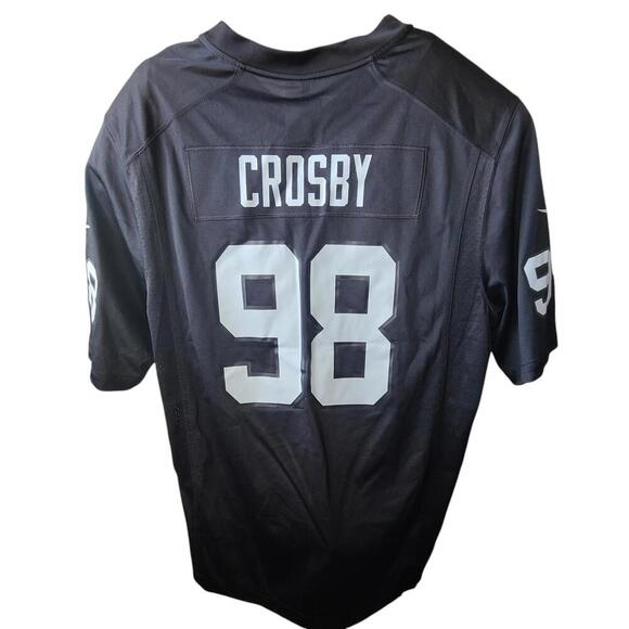 Nike Max Crosby #98 NFL Jersey - Black Size XL - Picture 1 of 6